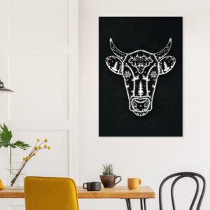 Tableau en aluminium Vache Poya