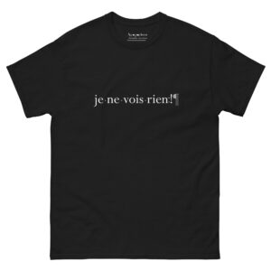 T-shirt Typographie Caractères invisibles