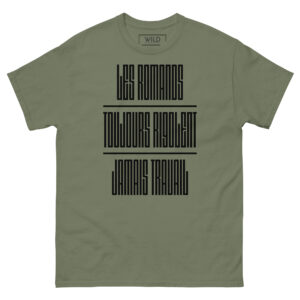 T-shirt Les romands toujours rigolent jamais travail